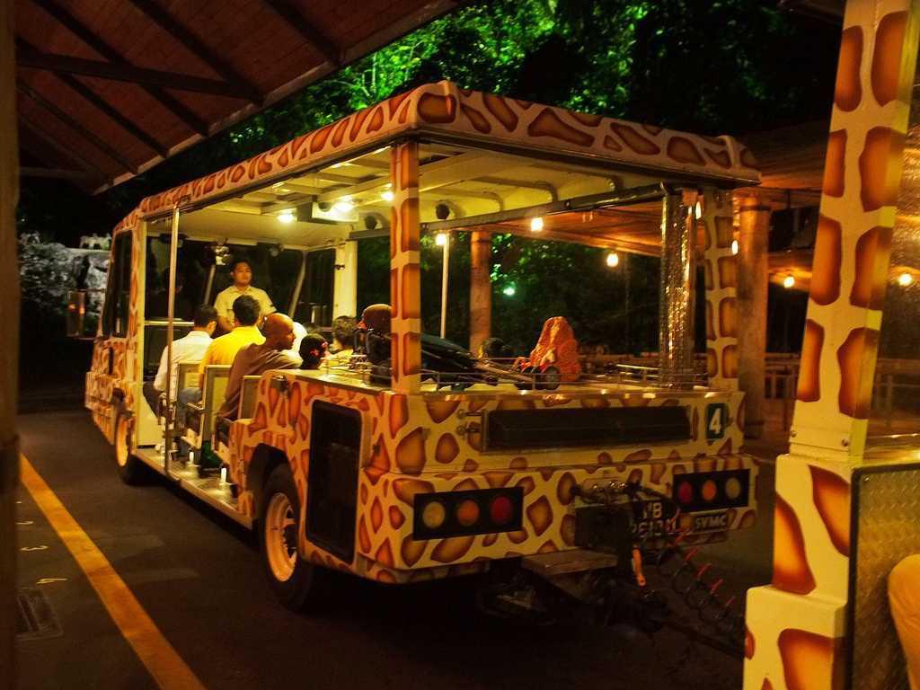 night safari tram